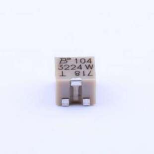 3224W-1-104E 可调电阻/电位器 100kΩ ±10% SMD-3P,4.8x3.5mm