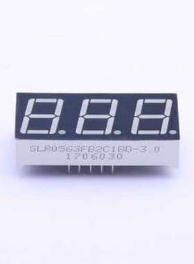 SLR0563FB2C1BD-3.0 LED数码管 3位0.56英寸蓝色数码管 共阴极 插