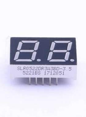 SLR0522DR3A3BD-3.5 LED数码管 2位0.52英寸红色数码管 共阳极 插