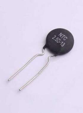 NTC 2.5D-13 NTC热敏电阻 2.5欧姆,6A,黑色酚醛封装 F7.5 插件,P=