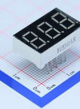 FJ3361AH LED数码管 3位0.36英寸红色数码管 共阴极 插件