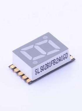 SLS0281FB2A1GD LED数码管 1位0.28英寸蓝色数码管 共阳极 SMD