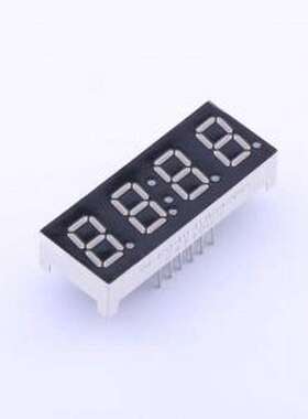 SLR0404DBA2BD LED数码管 0.4英寸,四位,蓝光,共阳LED数码管,插件
