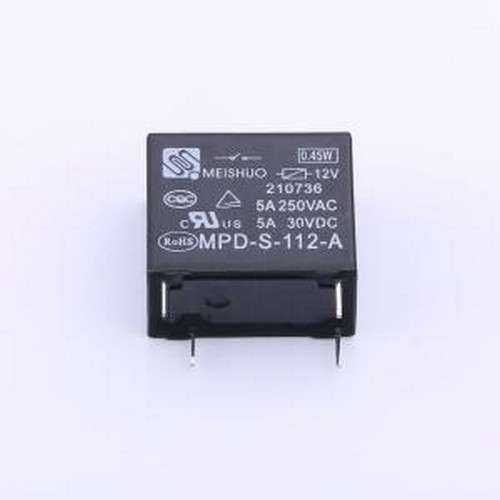 MPD-S-112-A(0.45W5A) 功率继电器 12V继电器 单刀单掷-常开 插件
