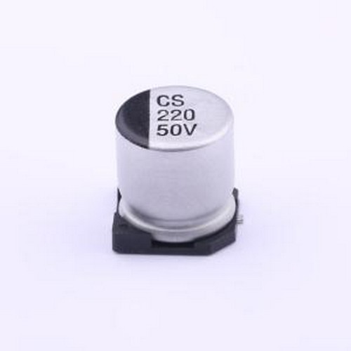 CS1H221M-CRG10 贴片型铝电解电容 220uF ±20% 50V SMD,D10xL10.