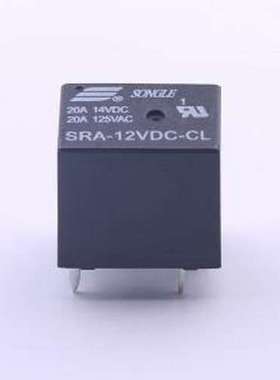 SRA-12VDC-CL 功率继电器 黑色 插件,12.4x16mm