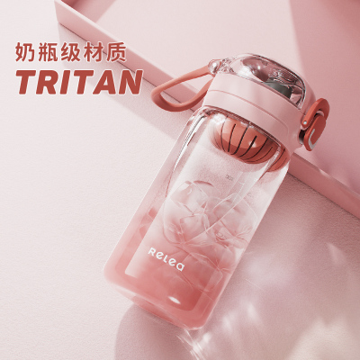 水杯女生高颜值学生便携新款2025儿童直饮杯男夏日tritan运动杯子