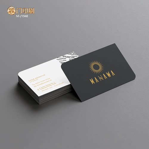 高档黑色商务名片 酒店名片 装修名片 家具名片 瓷砖名片定制印刷