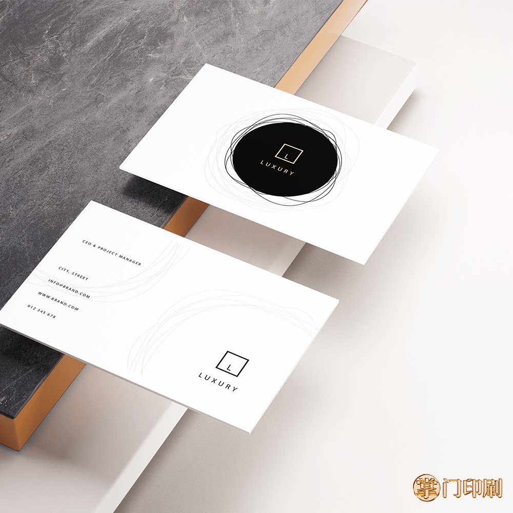 家具名片装饰装修公司名片建材地板橱柜门业木门名片定制印刷