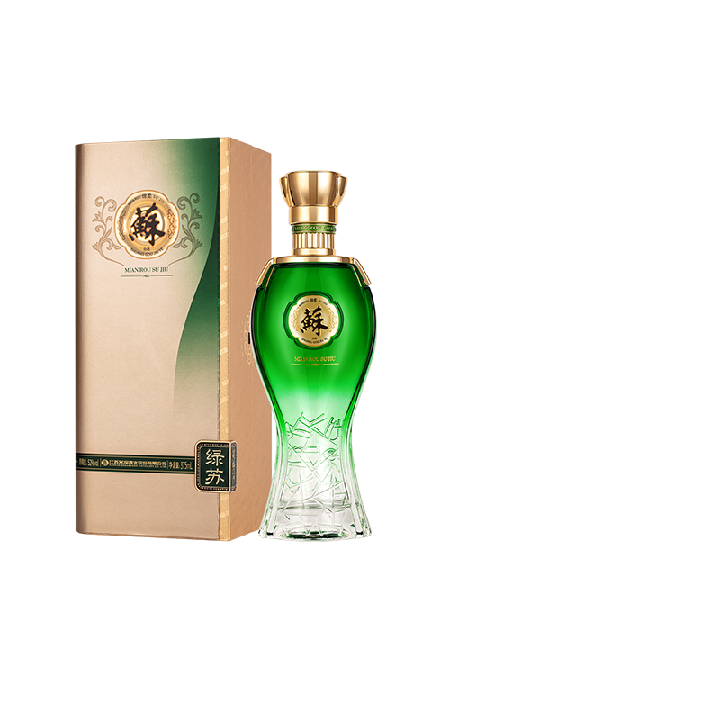 【酒厂直营】苏酒绿苏52度375mL浓香高端白酒商务宴请双沟旗舰店