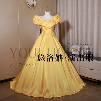 立体造型重工显瘦礼服舞台独唱