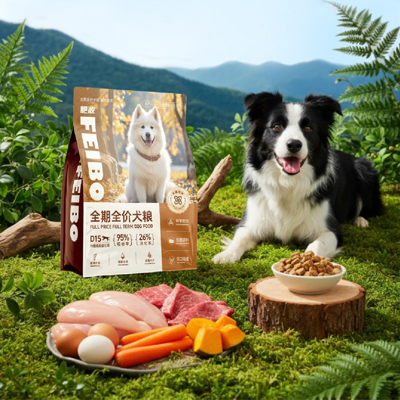 狗粮成幼犬金毛泰迪鸡肉牛肉味大小型犬全价1.5kg冻干犬粮全犬用