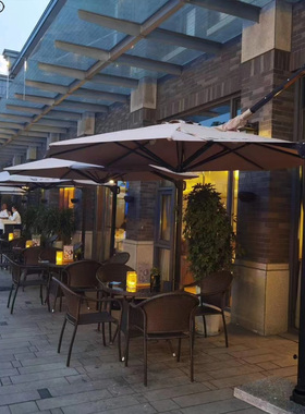 享晴 sunbrella面料户外遮阳伞餐厅太阳伞咖啡厅外摆伞室外伞