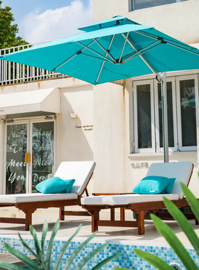 享晴 美国Sunbrella赛百伦面料气压伞沙滩泳池遮阳伞户外伞庭院伞