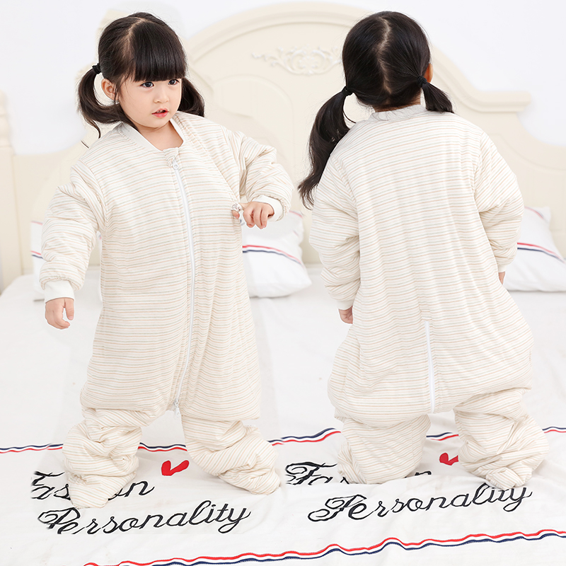 儿童儿童连体四季纯棉睡袋四季