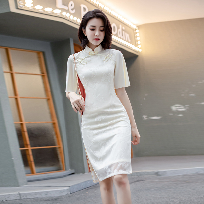Cheongsam, lace dress, 2022 collection, Chinese style