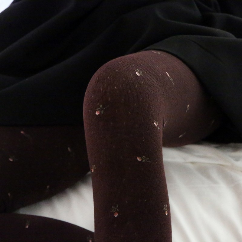 复古棉感针织柔美碎花优雅显瘦玫瑰提花打底裤踩脚连裤袜田园森系,女士内衣/男士内衣/家居服,连裤袜/打底袜,淘宝优惠券,粉丝福利购,淘宝优惠卷