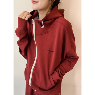 【双十一】云朵肤感棉连帽卫衣女秋冬宽松韩版圆领套头慵懒风加厚