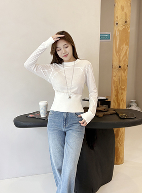 视觉黄金比T恤简约设计百搭日常舒适面料~质感出众打造时尚层次感