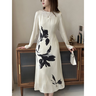 修饰手臂线条 连衣裙面料软糯亲肤垂顺超舒适长袖 3.8开门红