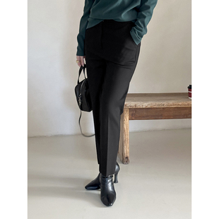 正装高弹直筒九分裤女职场通勤款面料舒适不紧绷修饰腿型垂坠有型
