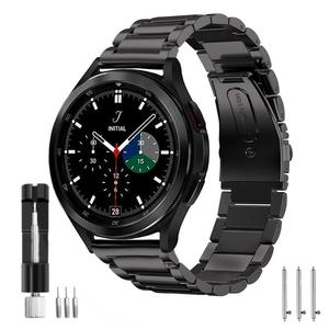 适用nubia努比亚Watch GT智能手表不锈钢三珠商务表带男女22mm