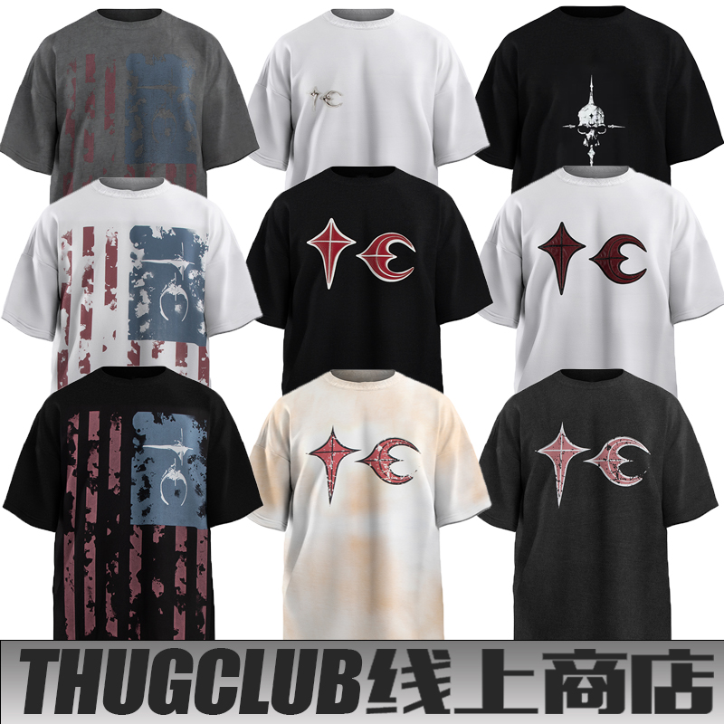 高品质THUGCLUB短袖重磅纯棉