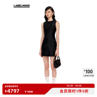 SHUSHUTONG 连衣裙装 蕾虎设计感潮流时尚 修身 裙子 气质简约无袖