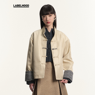 外套秋冬新女装 蕾虎铜钱纹立领唐装 上衣 糖心旦TANGXINDAN