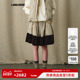 MARCHEN 蕾虎简约休闲百搭设计师秋冬天空岛半裙半身裙女