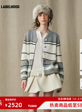 【MARCHEN】蕾虎简约休闲百搭2025秋冬新款草稿本针织开衫上衣女