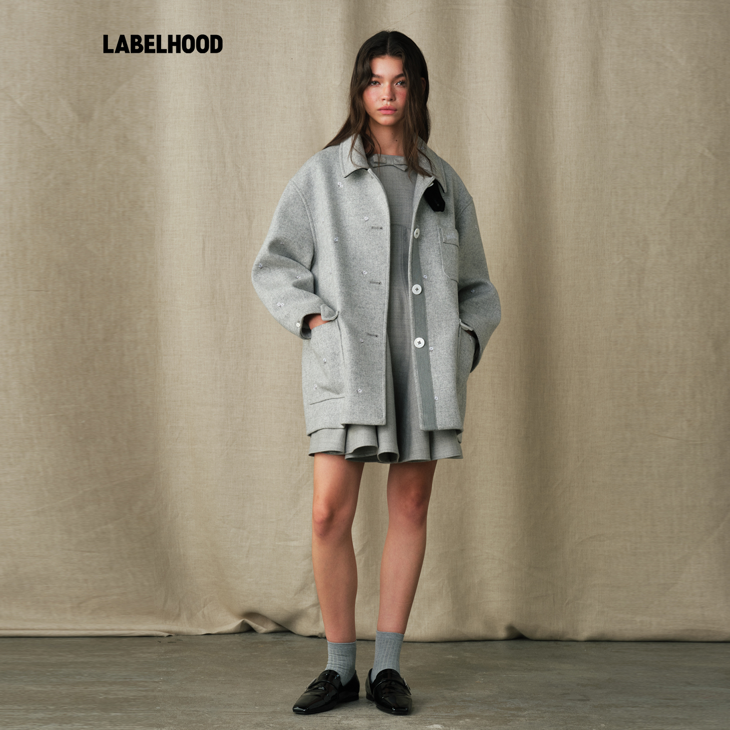 【MARCHEN】蕾虎简约休闲百搭2025秋冬新款雪国列车外套上衣女