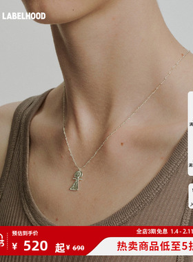 SALEEPEPE镀金海神吊坠项链