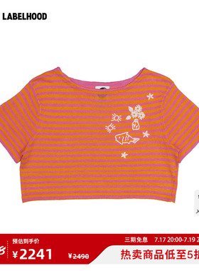 【YANYAN KNITS】蕾虎雏菊短袖短款套头衫2026早秋新款女装上衣