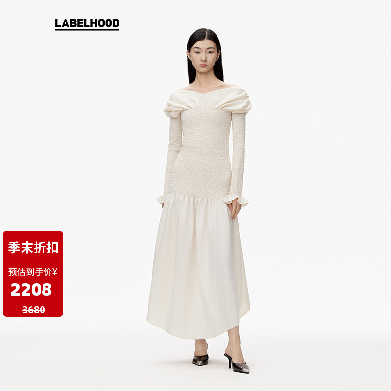 ASSIGNMENTS宫廷打揽长袖连衣裙