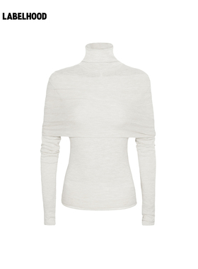 【NAN KNITS】蕾虎高领抹胸双层打底衫2026早春新款女装上衣