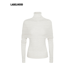 NAN 女装 KNITS 2026早春新款 上衣 蕾虎高领抹胸双层打底衫