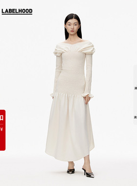 【SALE】【ASSIGNMENTS】蕾虎设计感简约宫廷打揽长袖连衣裙裙子