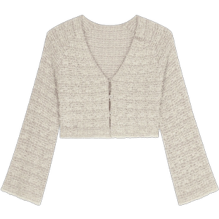 【SALE】【THE LAWN×LABELHOOD】蕾虎联名款肌理立体纱线短开衫