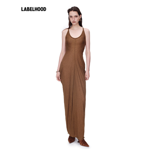 Oude 女装 waag 垂坠弹力螺纹背心裙2026早春新款 裙子 蕾虎修身