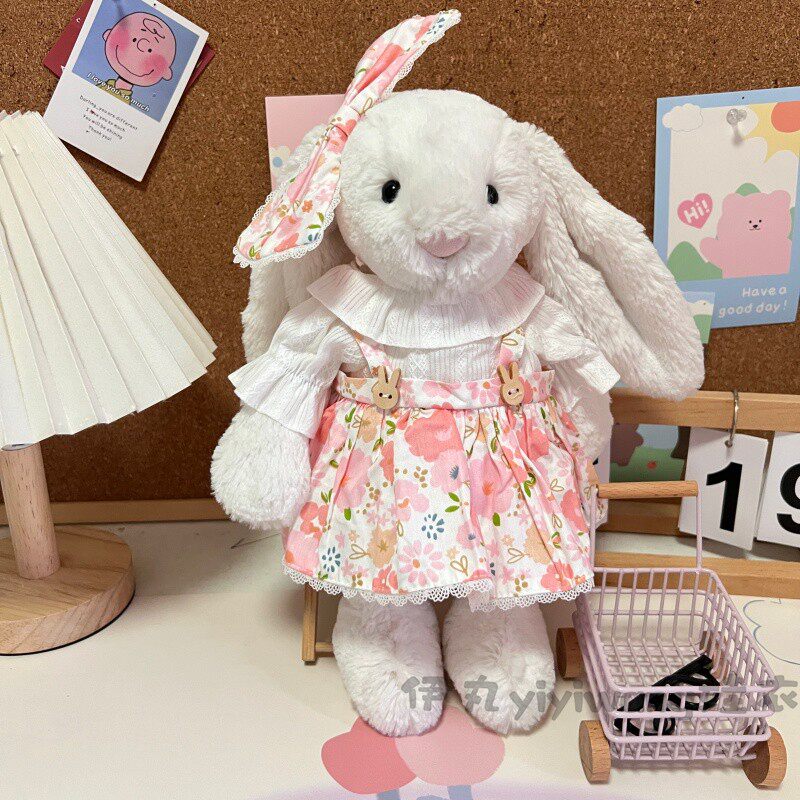 适用于jellycat邦尼兔衣服大中小号18/31/36cm兔子连衣裙发卡配饰