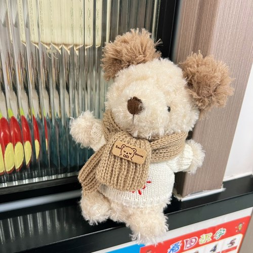 适用于Jellycat18cmlittle卷毛针织毛衣围巾小狗娃衣小猪狐狸衣服