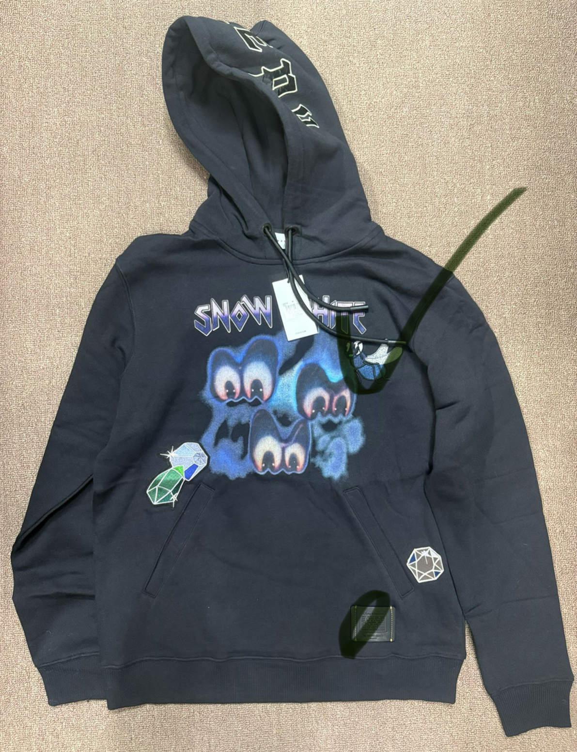 C+D联名款 精品刺绣 薄绒连帽卫衣 直接拍付收货退运