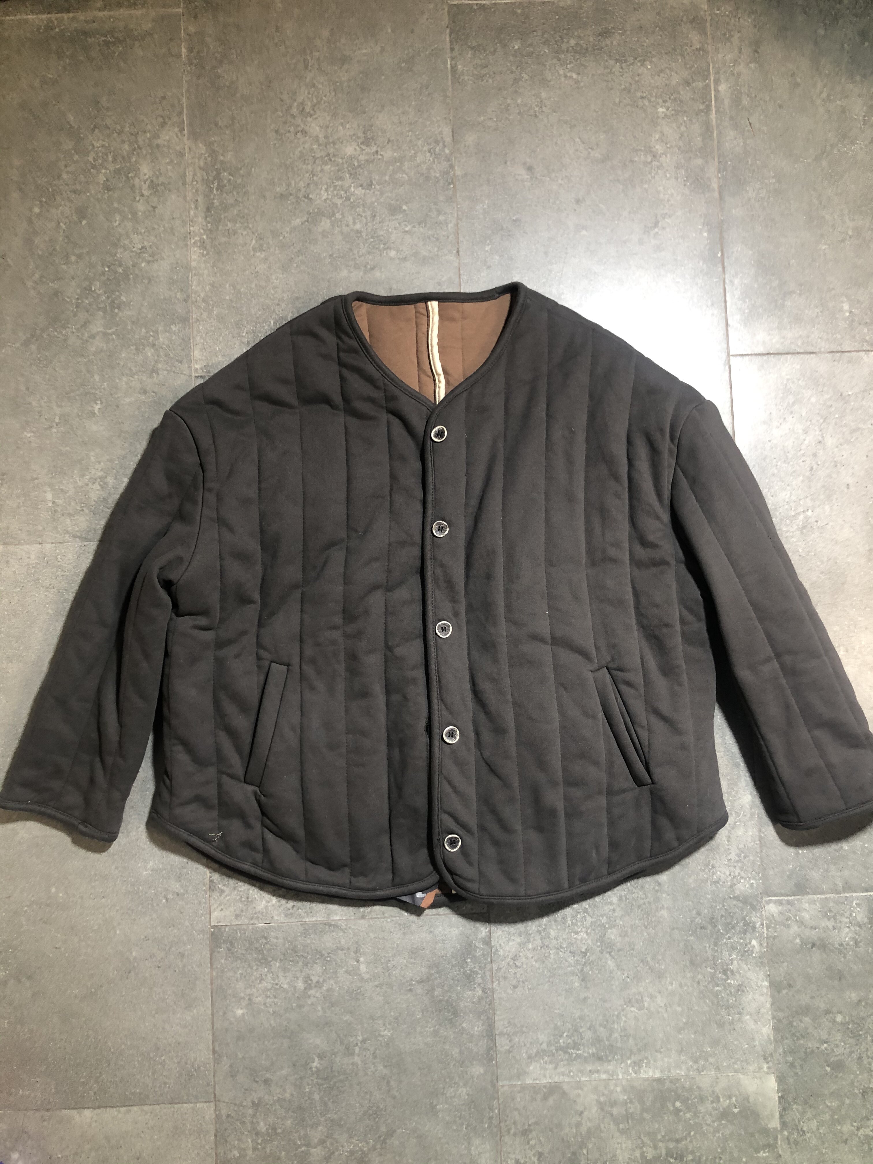 特惠日系竖条纹薄棉袄 （直接拍付/收货退运）