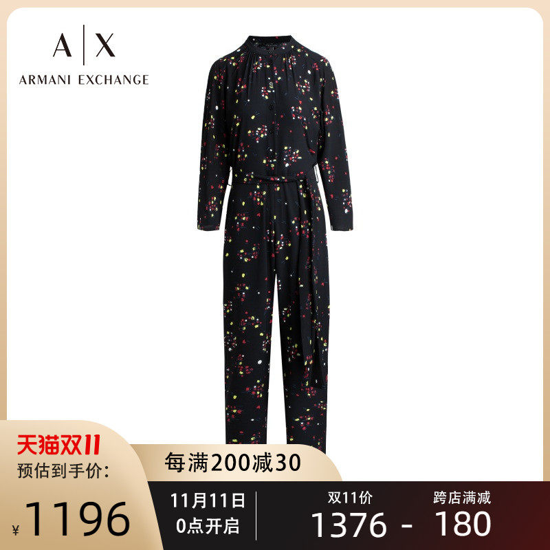 Armani Exchange阿玛尼AX新款碎花连体裤女长裤3GYA17-YND5Z在类目 女装/女士精品, 连体衣/裤中 - 来自Buy2taobao.com提供专业的淘宝代购服务