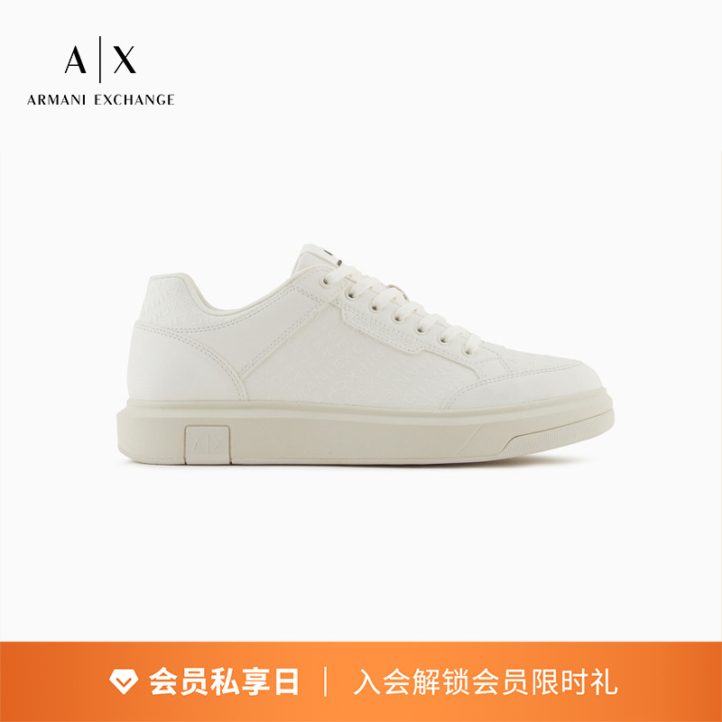 AX/阿玛尼男士系带板鞋休闲鞋