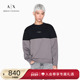 ARMANI 男新年套头宽松重磅运动圆领卫衣 新款 EXCHANGE 阿玛尼冬季