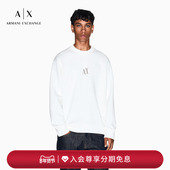 ARMANI EXCHANGE 阿玛尼春夏男套头宽松运动情侣刺绣圆领重磅卫衣