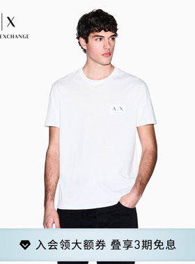 ARMANI EXCHANGE/阿玛尼26年春夏新款男士圆领短袖正肩纯棉T恤