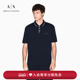 三粒扣Polo衫 ARMANI 男士 弹力棉翻领短袖 EXCHANGE 阿玛尼秋冬新款